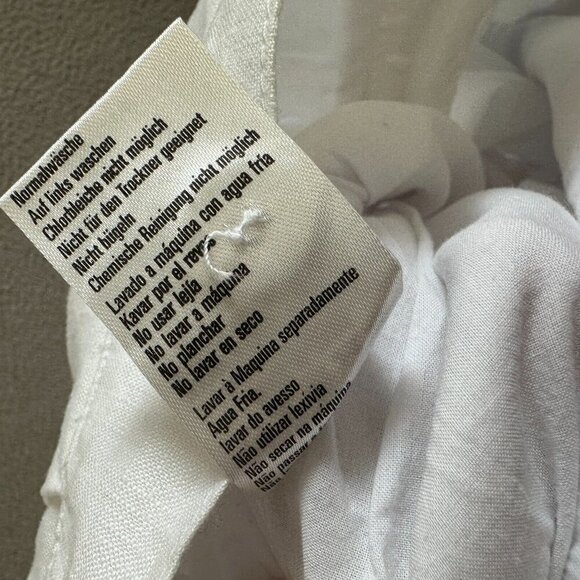 Rhythm Linen Pants White Trousers Lined Tailored Retails $80 - Picture 7 of 16